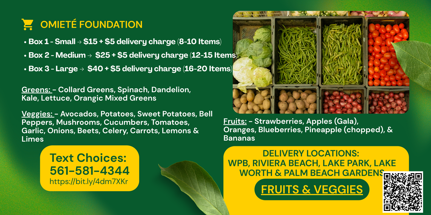 OMIETÉ  FOUNDATION FRUIT & VEGGIE DELIVERY SERVICE 2026
